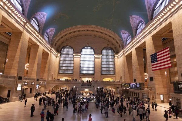 New York Usa Maj 2019 Dworzec Grand Central Jest Pełen — Zdjęcie stockowe