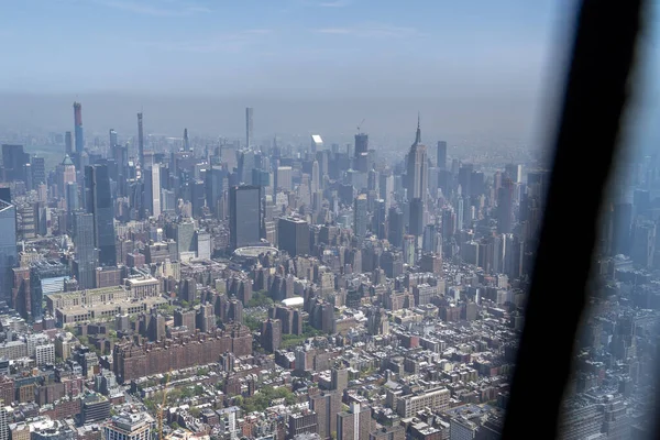 New York City Manhattan Vista Aerea Elicottero — Foto Stock