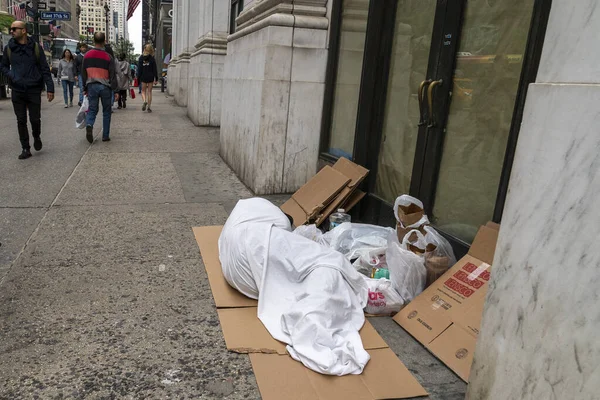 New York Usa Mars 2020 Hemlös New York 5Th Avenue — Stockfoto