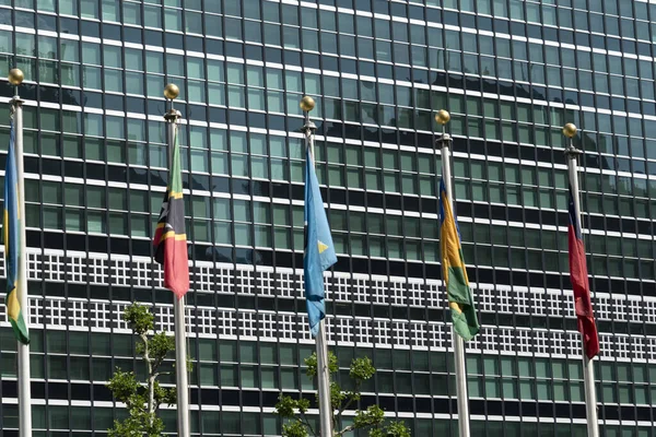 Nueva York Mayo 2018 Sede Las Naciones Unidas Complejo Diseñado — Foto de Stock