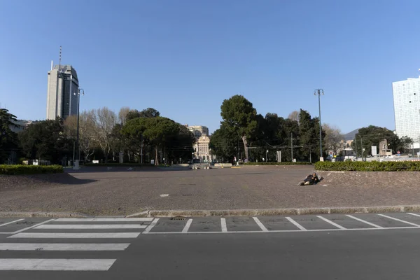 Genoa Italia Abril 2020 Las Calles Del Centro Son Desérticas —  Fotos de Stock