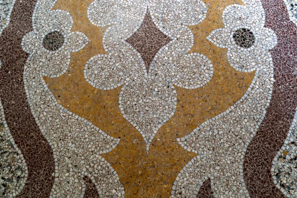 Venetiansk Stil Kakel Mosaik Golv Detalj — Stockfoto