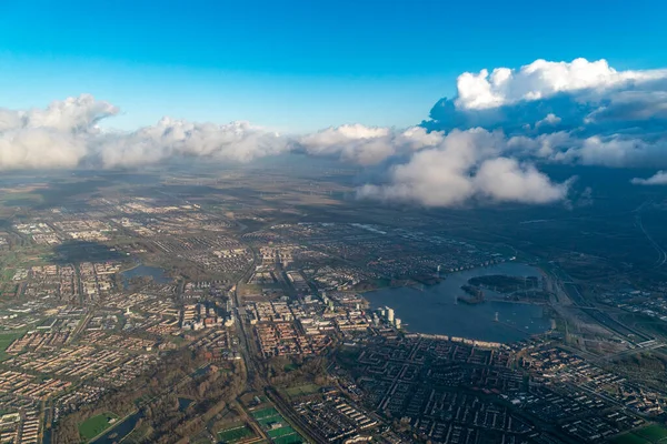 阿姆斯特丹港湾道空中景观全景 — 图库照片