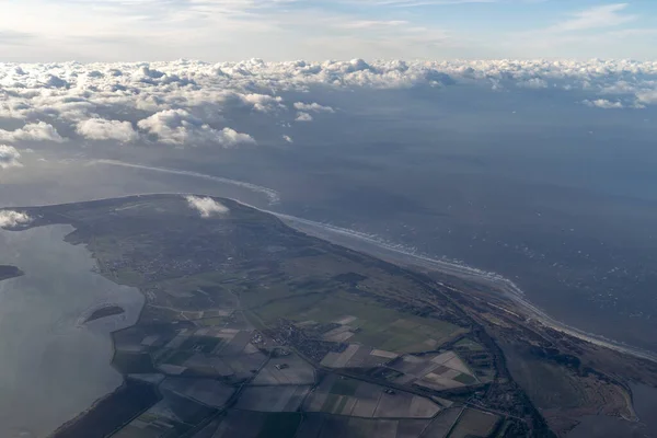 Amsterdam Holland Netherlands North Sea Coast Aerial View — Stock Photo, Image