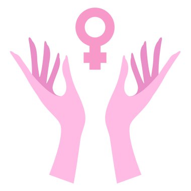 Kadının gün. Vektör çizim