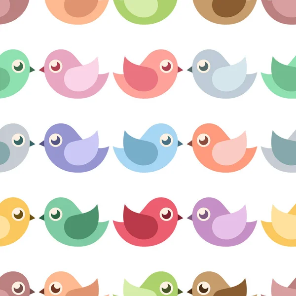 Coloridos pajaritos — Vector de stock