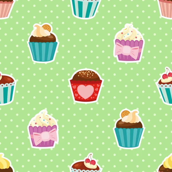 Cute little cakes — Stock Vector