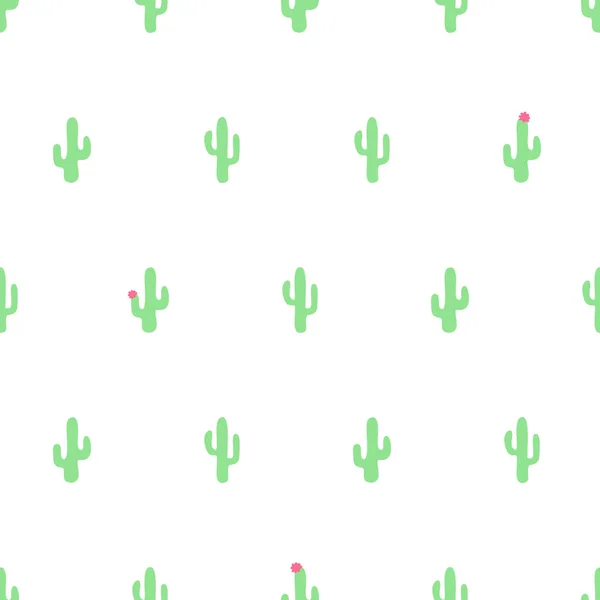 Çizgi film kaktüs. Sorunsuz vektör desen