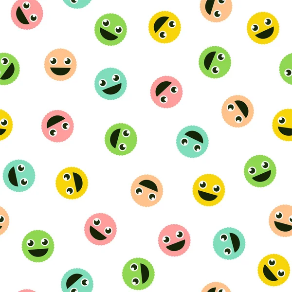 Little monster faces — Stock Vector