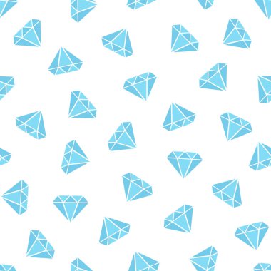 Desen Diamonds in beyaz arka plan üzerinde düz stil