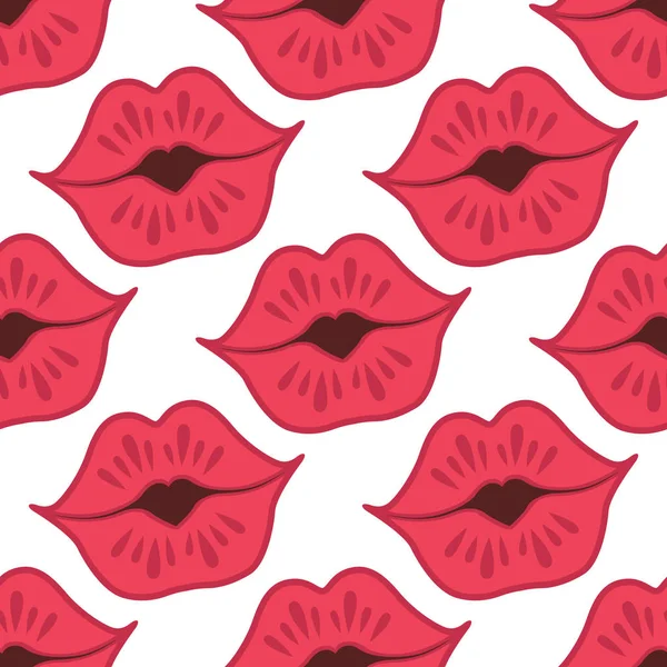 Γλυκό φιλί. Απρόσκοπτη vetor μοτίβο — Διανυσματικό Αρχείο