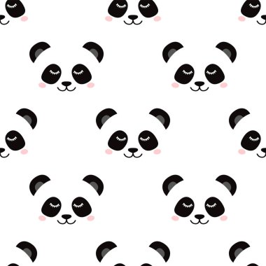 Uykulu panda yüz deseni