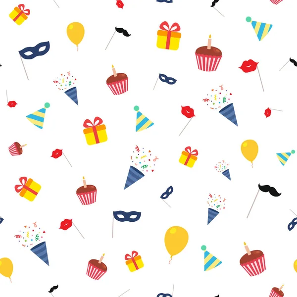 행복 한 생일 패턴 — 스톡 벡터