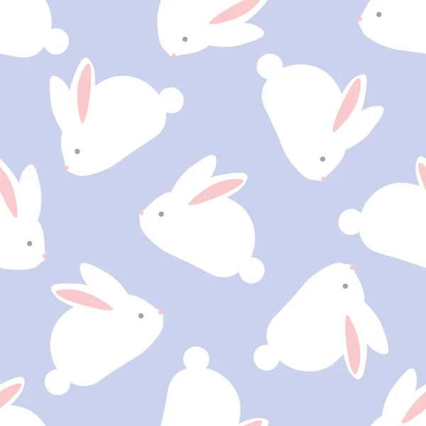 Rabbit pattern. Seamless vector pattern — Stock Vector