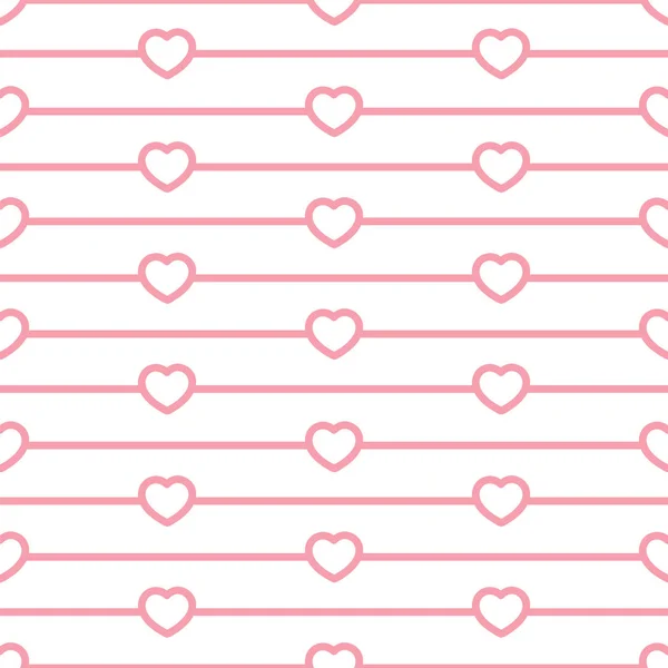 Happy Valentine's Day. Seamless vector pattern — Stock Vector