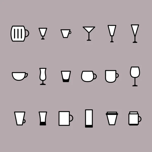 Чашки и кружки — стоковый вектор