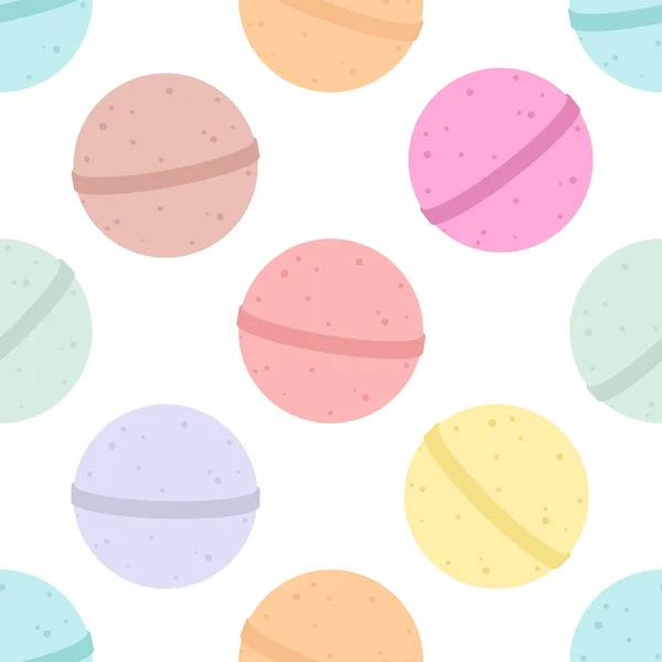 Banyo bombası. Vektör çizgi film arka plan. Seamless modeli