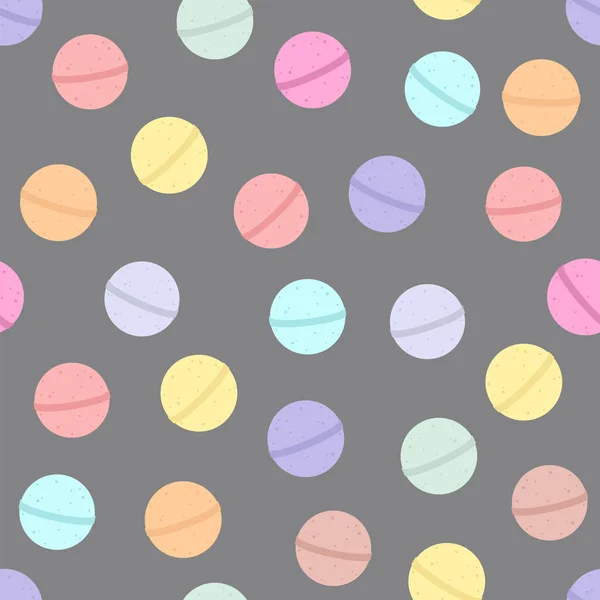 Banyo bombası. Vektör çizgi film arka plan. Seamless modeli