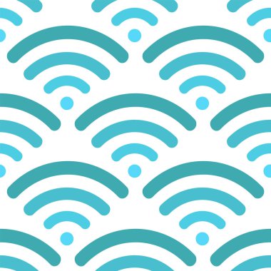 Deniz desen. Sorunsuz vektör arka plan.