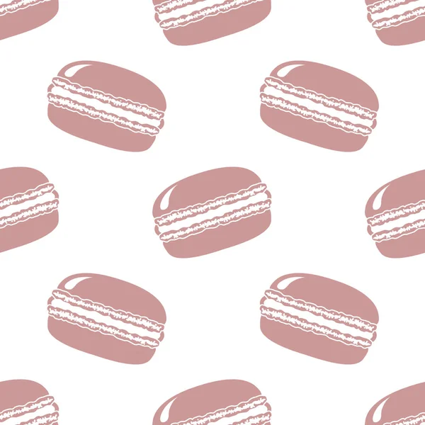 Patrón retro Macaron — Vector de stock