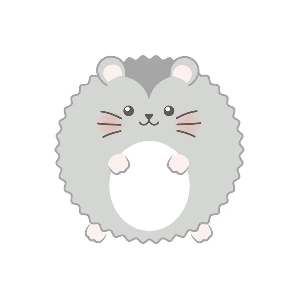 Dwarf hamster. Vector illustration. Isolated — Stock Vector
