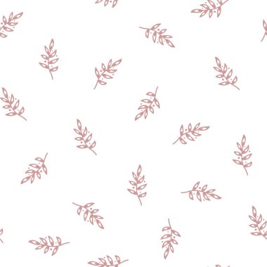 Yapraklı ve noktalı şirin desen