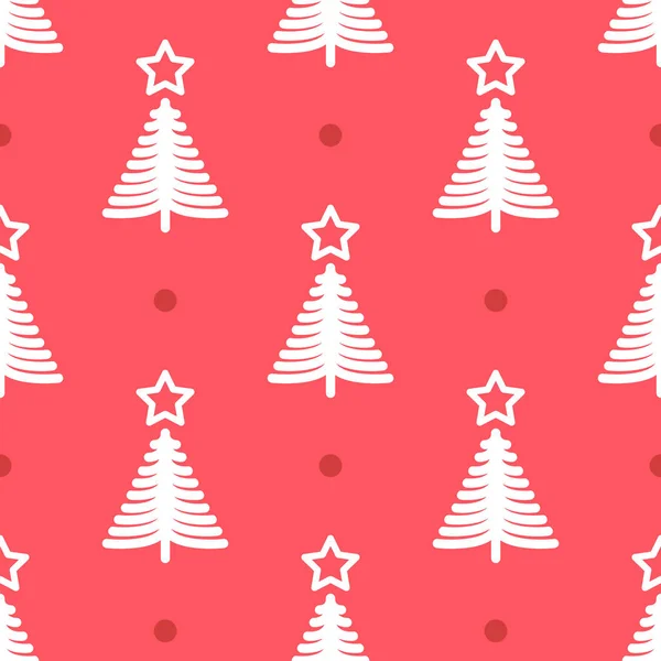 Patrón de Navidad con estrellas y puntos — Archivo Imágenes Vectoriales