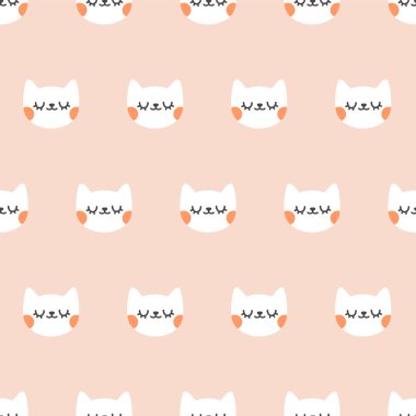 Gözleri kapalı şirin kediler.