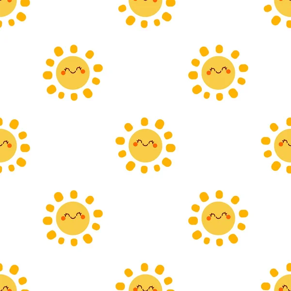 Modèle de soleil mignon — Image vectorielle