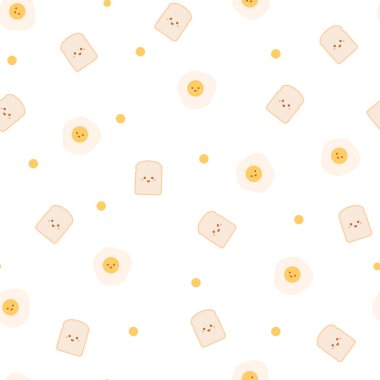 Ekmek ve kızarmış yumurta deseni