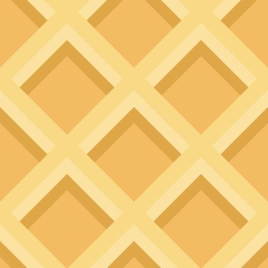 Kusursuz waffle dokusu. Vektör çizimi. Süslü desen