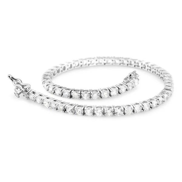 Diamond Tennis Bracelet White — Stock Photo, Image