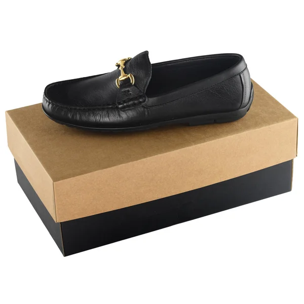 Bekar Erkek Giyim Ayakkabısı Ayakkabı Kutusunda Siyah Deri Ayakkabı