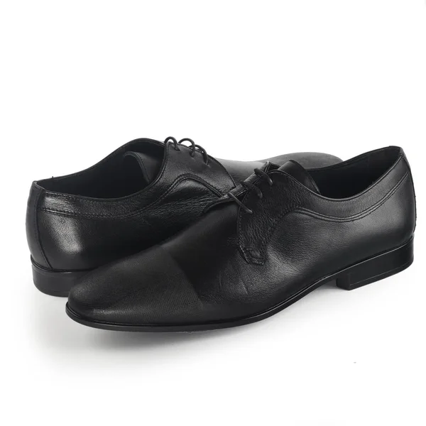 Bir çift Oxford Erkek Elbisesi Siyah Deri Ayakkabı Yan yana