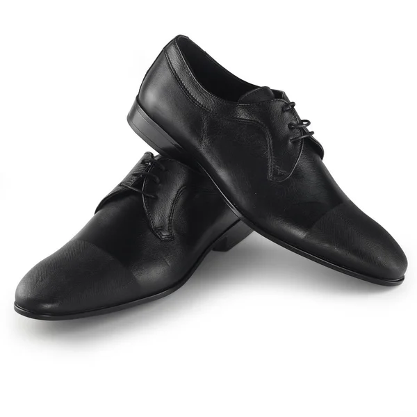 Bir çift Oxford Erkek Ayakkabısı Birbirlerine Siyah Deri Giydirmişler