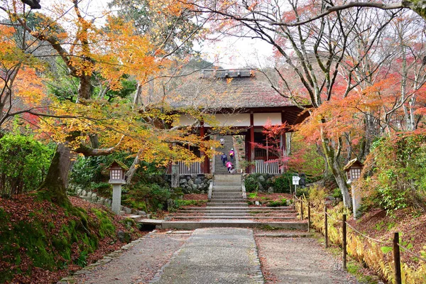 Templo Jojakkoji no outono em Kyoto — Fotografia de Stock