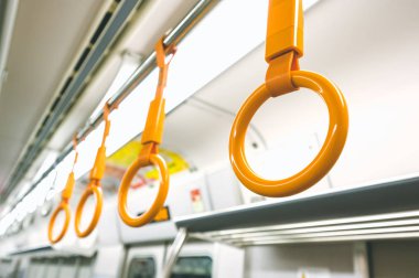 Japonya treninde sarı trabzanlar, seçici odak