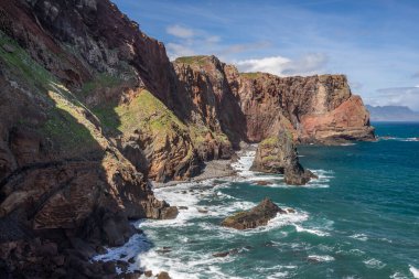 Sao Lourencos sahil şeridindeki şalterler; Madeira