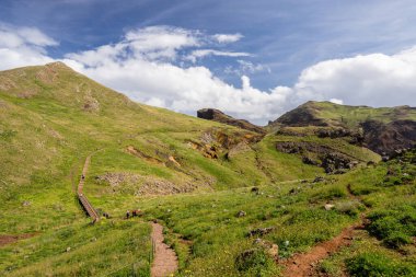 Sao Lourenco 'da yürüyüş parkuru; Madeira