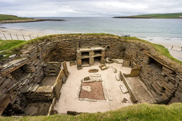 Skara Brae的废墟 Orkney群岛 联合王国 — 图库照片