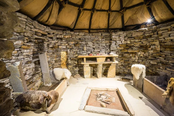 Historic Building Skara Brae Orkney Islands Stock Image