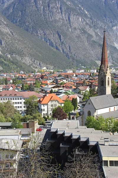 Panoramisch Uitzicht Landeck Oostenrijk Tirol — Stockfoto