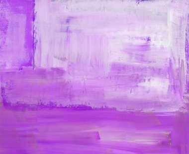 Kağıt üzerinde basit doku akrilik, beyaz ile mor renk, fırça.