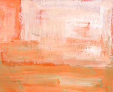 Kağıt üzerinde basit doku akrilik, beyaz ile turuncu renk, fırça.