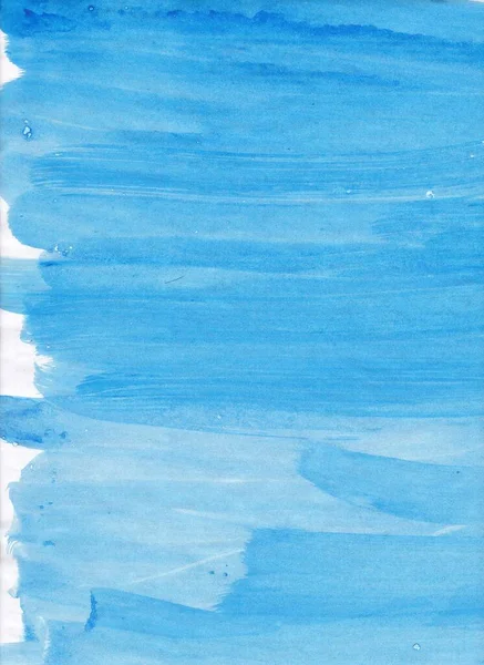 紙にアクリルの質感 白と青の色 ブラシ — ストック写真