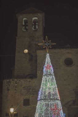 Meşhur Endülüs Köyü Torreldelcampo Her gece noel ışıkları