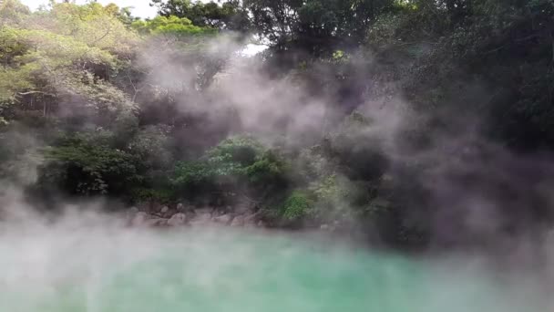 Вода Текущая Тумане — стоковое видео