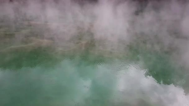 Water Flowing Fog — Stock Video