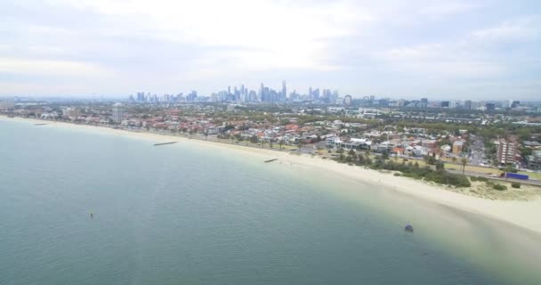 Vista Aérea Playa — Vídeo de stock