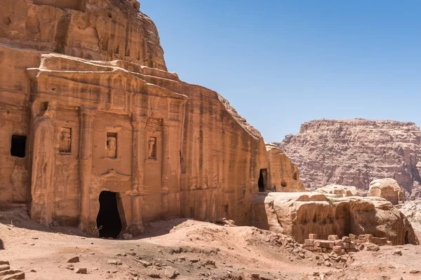 Petra, o túmulo do soldado romano — Fotografia de Stock